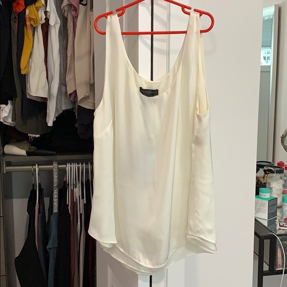 Off white tank top dress shirt. - Picture 1 of 5